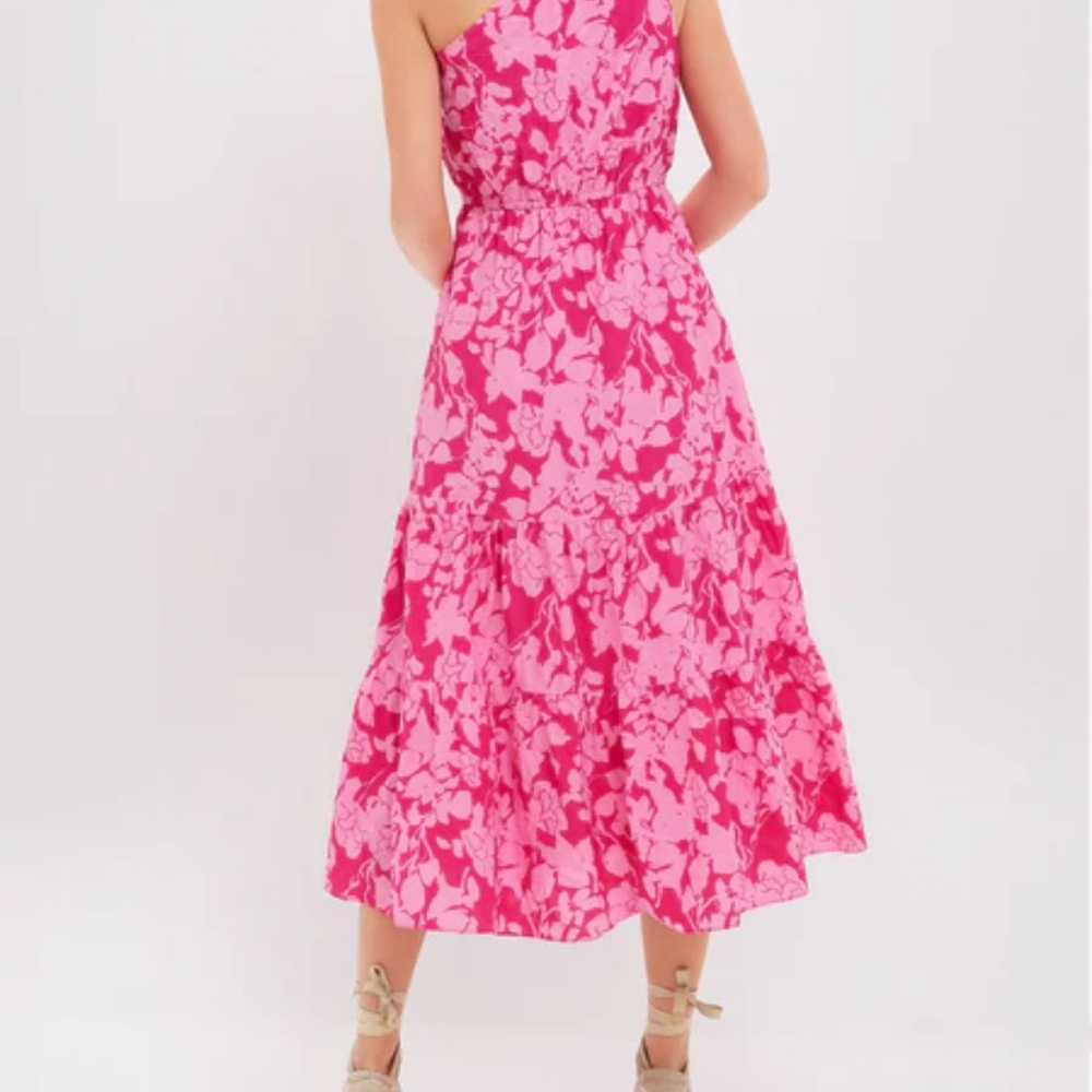 Tuckernuck Vibrant Pink Floral One-Shoulder Dress - Picture 4 of 10
